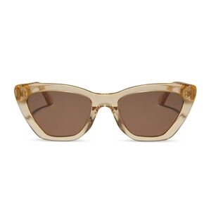 DIFF Camila Honey Crystal Brown Sunglasses